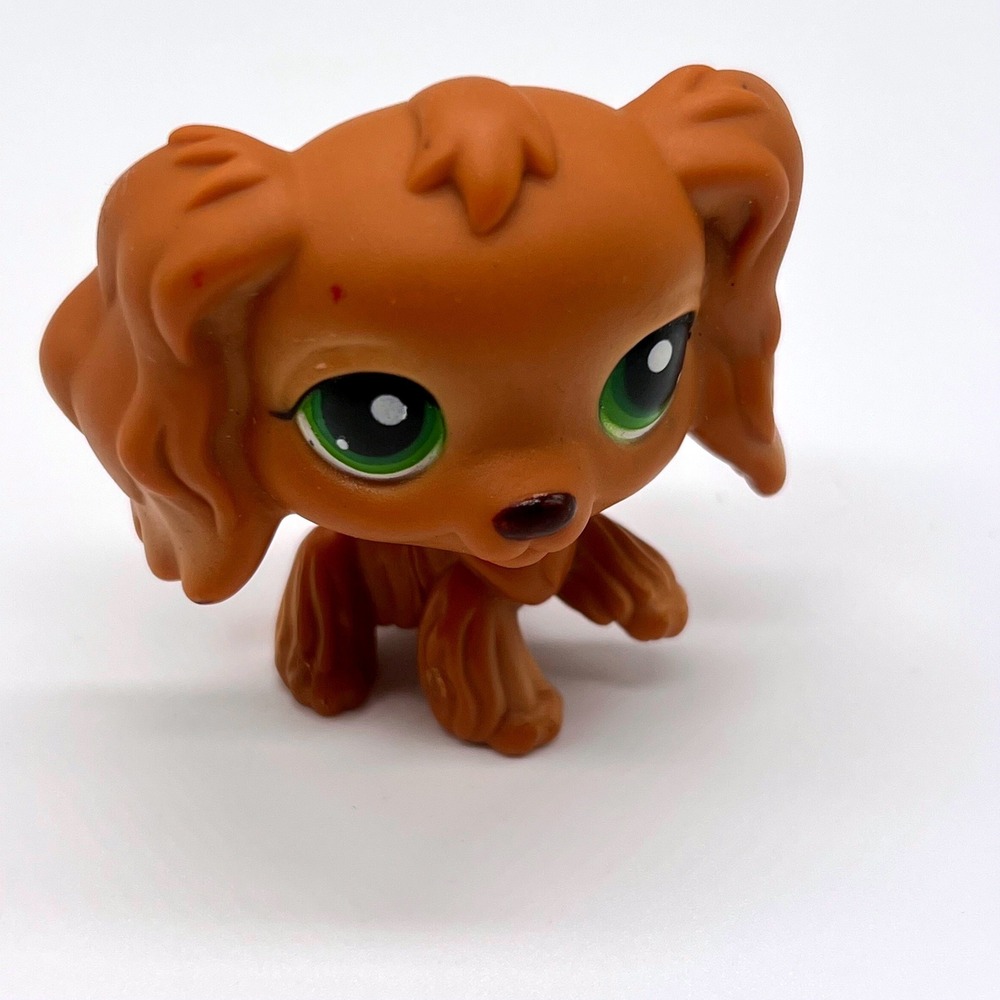 Hasbro‎ Littlest Pet Shop LPS 252 Cocker Spaniel Authentic Green Eyes